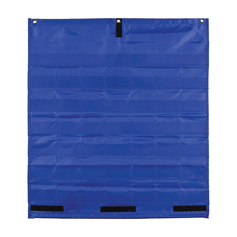 Carson Dellosa -- Blue Monthly Calendar Pocket Chart, 43 Clear Pockets with 72 Cards, Classroom Management Image