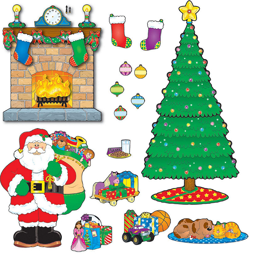 Carson Dellosa Education Christmas Scene Bulletin Board Set Image