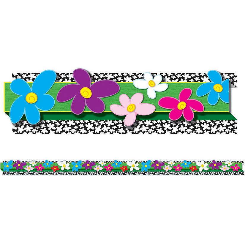 Carson Dellosa Education Flowers Straight Borders Oriental Trading