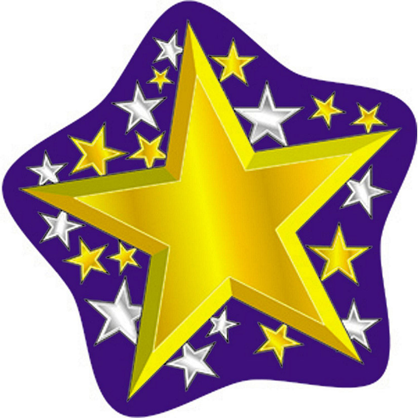 Carson Dellosa Education Gold and Silver Stars Cut Outs Oriental Trading