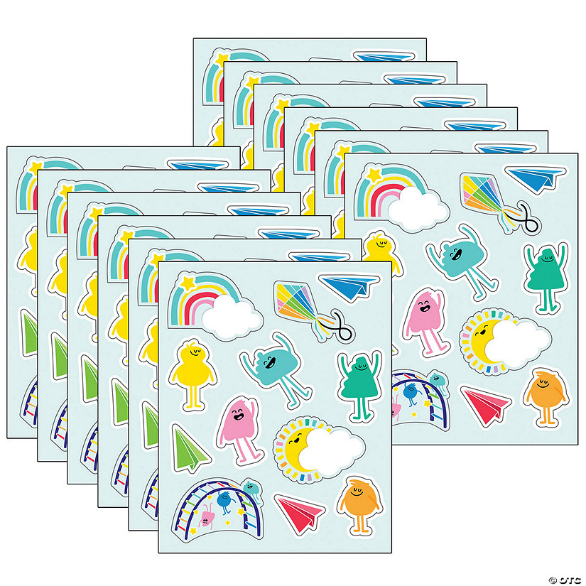 Carson Dellosa Education Happy Place Shape Stickers, 72 Per Pack, 12 Packs Image
