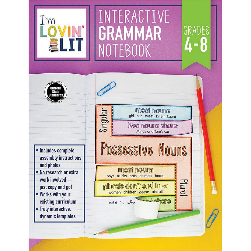 Carson Dellosa Education Interactive Grammar Notebook Resource Book Image