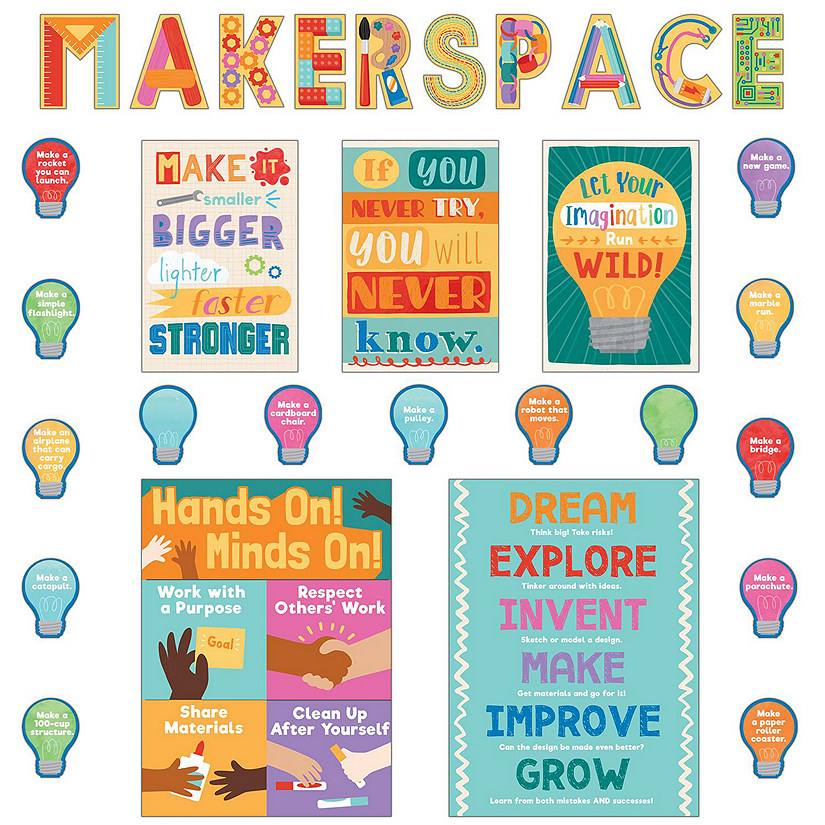 Carson Dellosa Education Makerspace Bulletin Board Set Oriental Trading