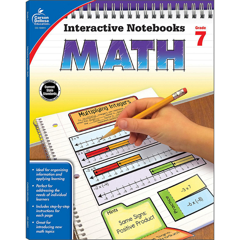 Carson Dellosa Education Math Resource Book Grade 7 Image