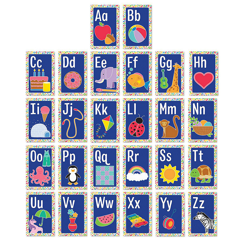 Carson Dellosa Mini Posters, Alphabet, 26 Mini Posters