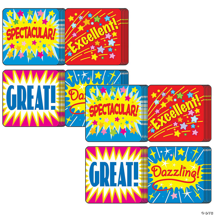 Carson Dellosa Education Positive Words Motivational Stickers, 120 Per Pack, 12 Packs Image