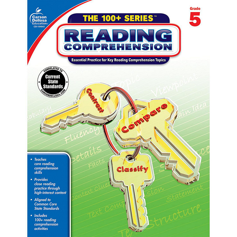 Carson Dellosa Education Reading Comprehension Workbook Grade 5