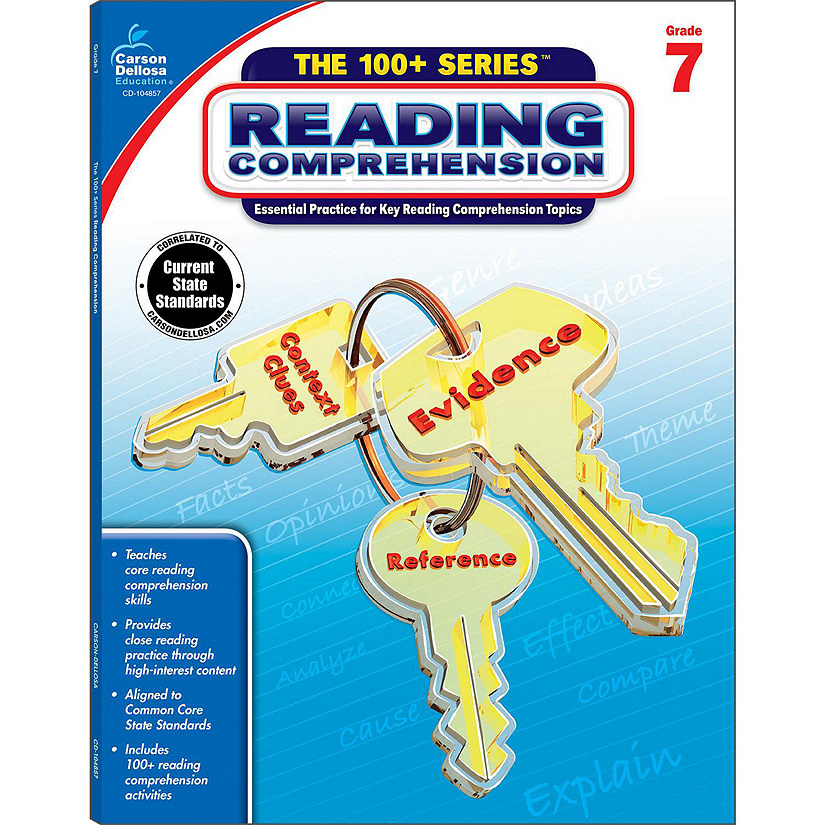 Carson Dellosa Education Reading Comprehension Workbook Grade 7