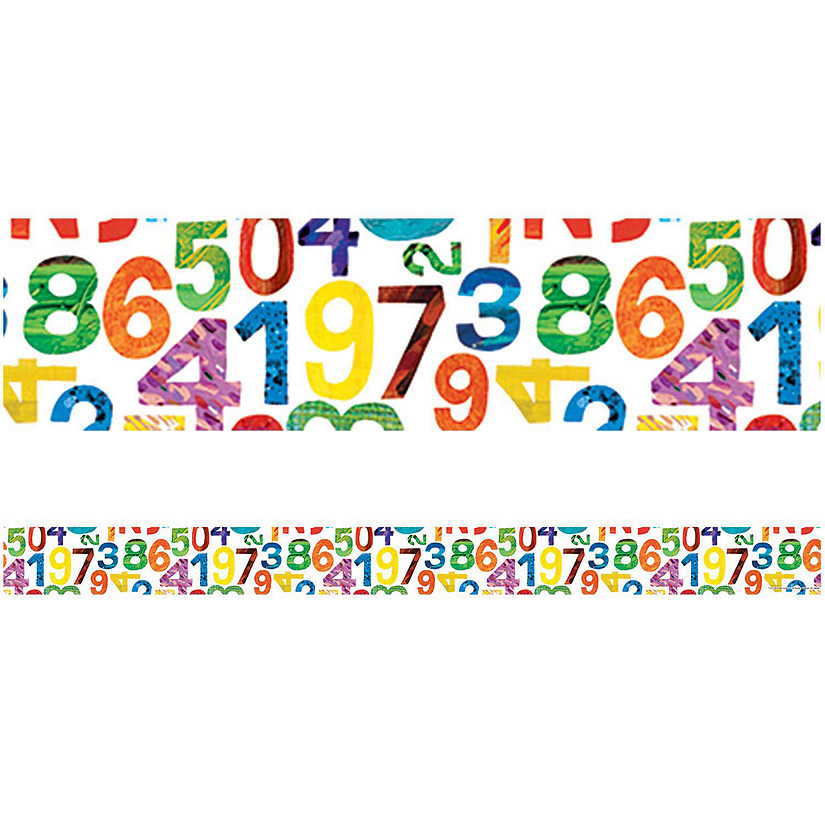 Carson Dellosa Education World of Eric Carle Numbers Straight Borders Image