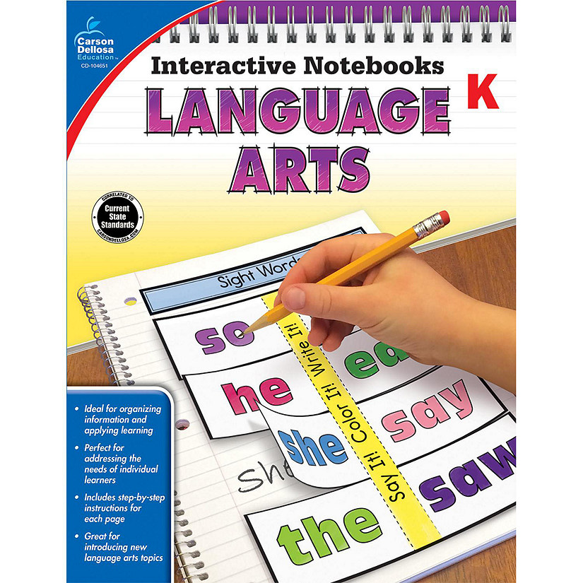 Carson Dellosa Language Arts, Grade K Resource Book Image