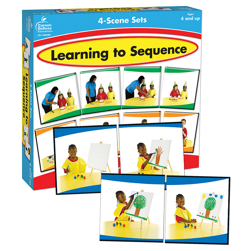 Carson Dellosa Learning to Sequence Pre-Reading Puzzle Game Set for Kids, Preschool Learning Activity, Storytelling Game for Classroom and Homeschool (42 pc) Image