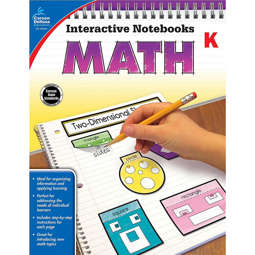 Carson Dellosa Math, Grade K Resource Book Image