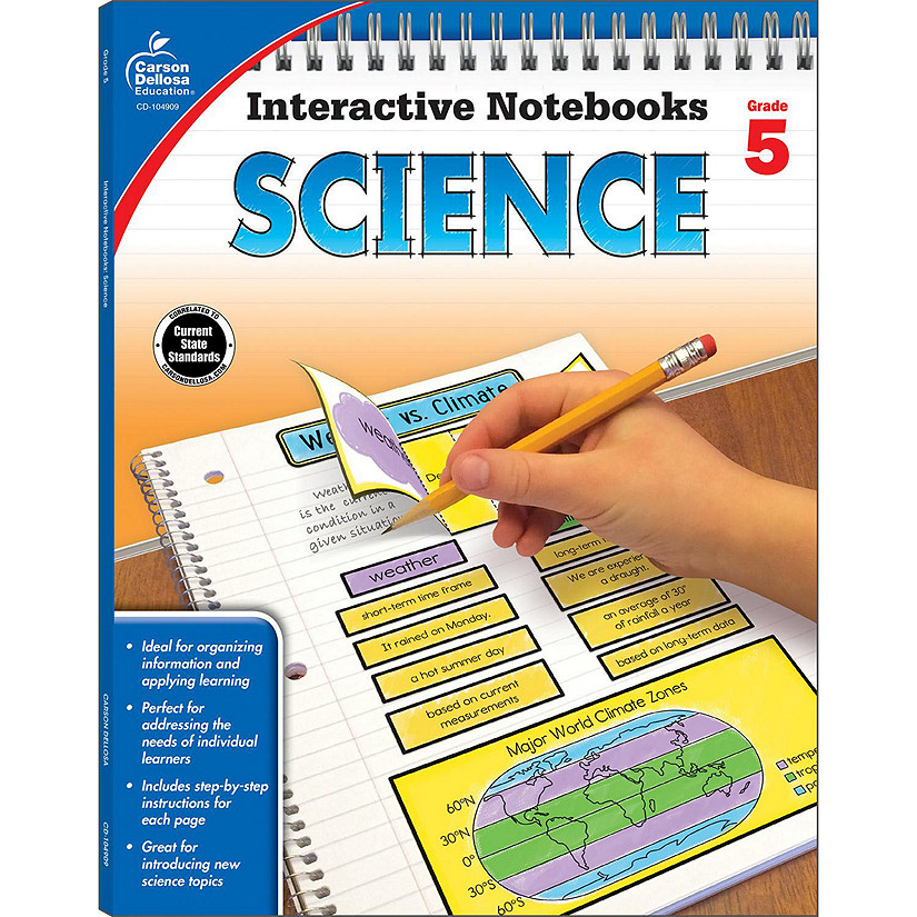 Carson Dellosa Science, Grade 5 Resource Book Image