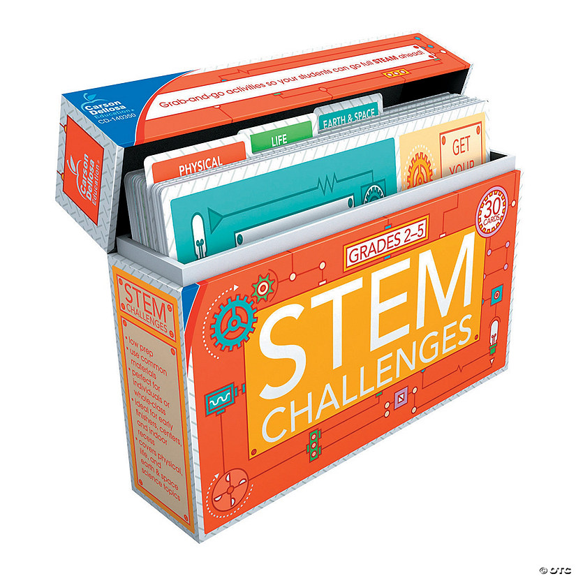 Carson-Dellosa<sup>&#174;</sup> STEM Challenges Learning Cards for Grades 2-5 - 30 Pc. Image