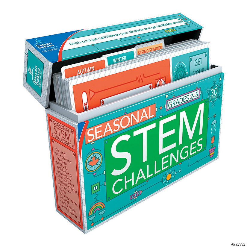Carson-Dellosa<sup>&#174;</sup> STEM Seasonal Challenges Learning Cards Grades 2-5 Image