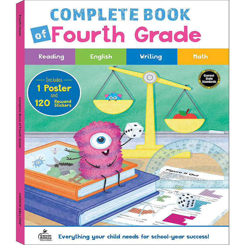 Carson Dellosa The Complete Book of 4th Grade Workbook, Parts of Speech