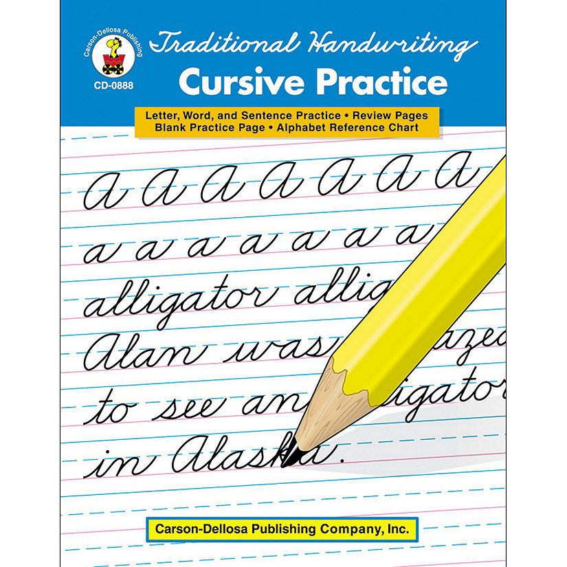 Carson Dellosa Traditional Handwriting: Cursive Practice, Grades 2 - 5 Resource Book Image