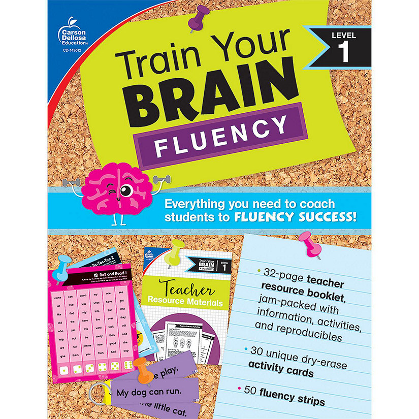 Carson Dellosa Train Your Brain: Fluency Level 1 Classroom Kit Image