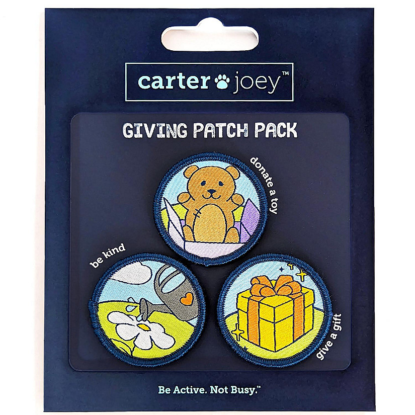 Carter Joey: Giving Patches - 3 Colorful Embroidered&amp;#160;Hook And Loop&amp;#160;Patches Image