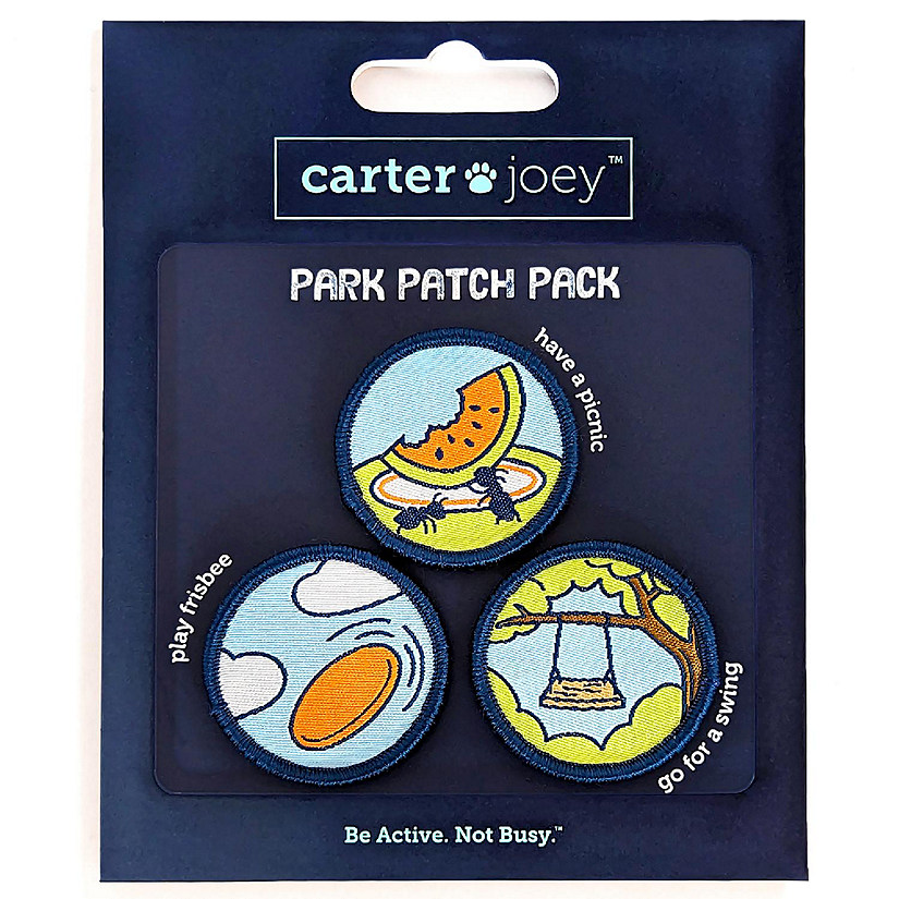 Carter Joey: Park Patches - 3 Colorful Embroidered&amp;#160;Hook And Loop&amp;#160;Patches Image