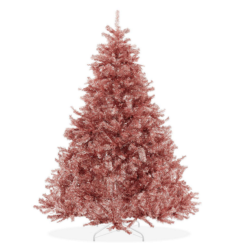 Casafield 6FT Rose Gold Spruce Realistic Artificial Holiday Christmas