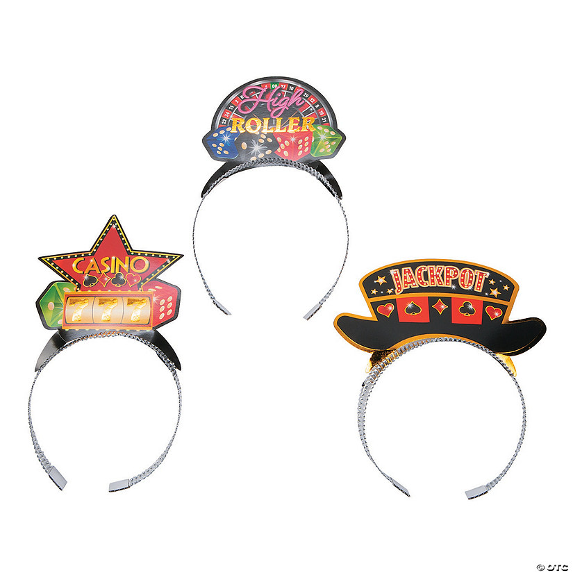 Casino Night Headbands - 12 Pc. Image
