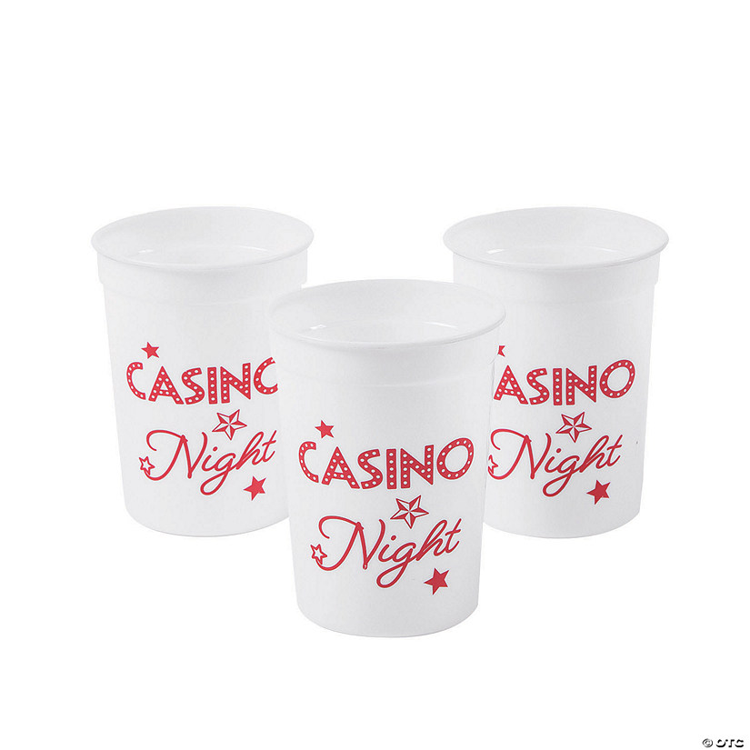 Casino Night Plastic Cups Oriental Trading