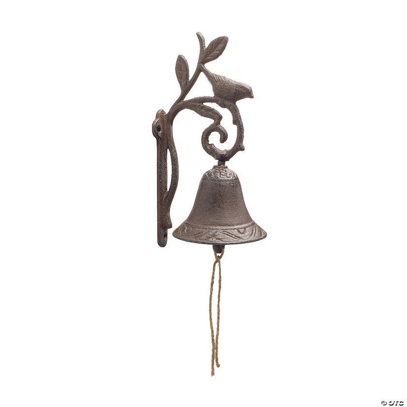 Cast Iron Bird Bell 9"H