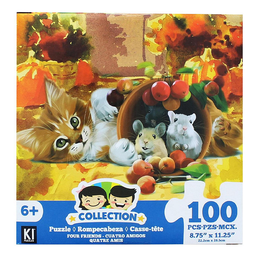 Cat and Mice 100 Piece Juvenile Collection Jigsaw Puzzle Image