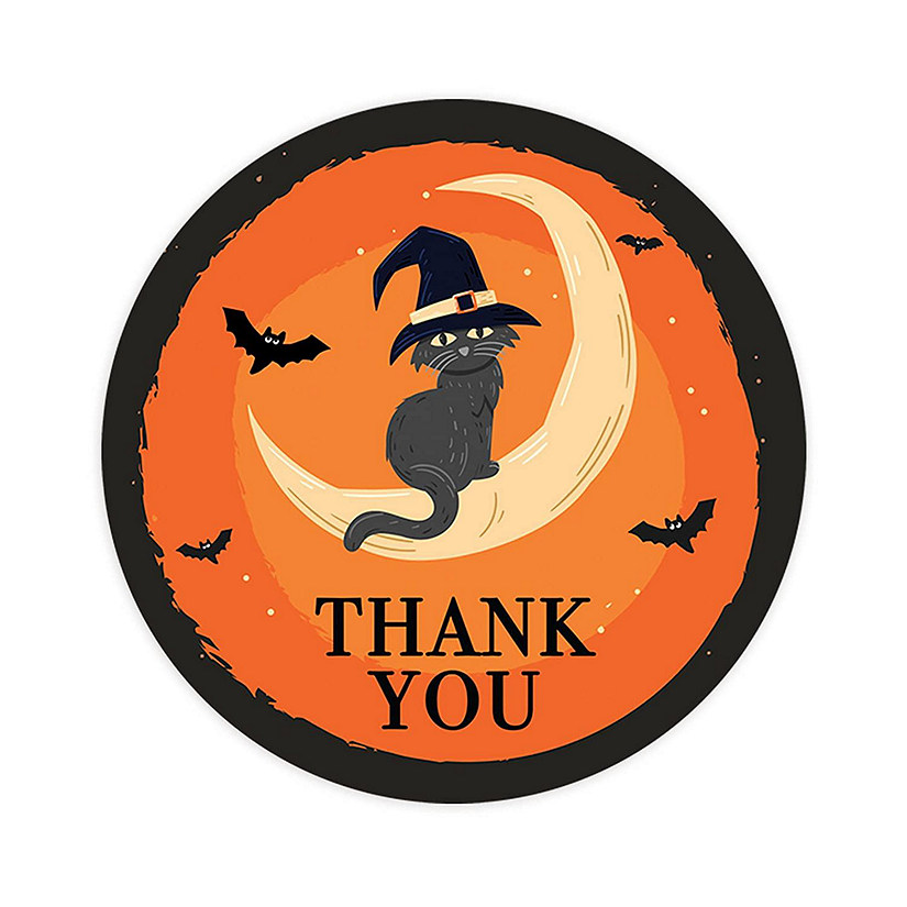 Cat Crescent Moon Halloween TY 2in 40pk Image