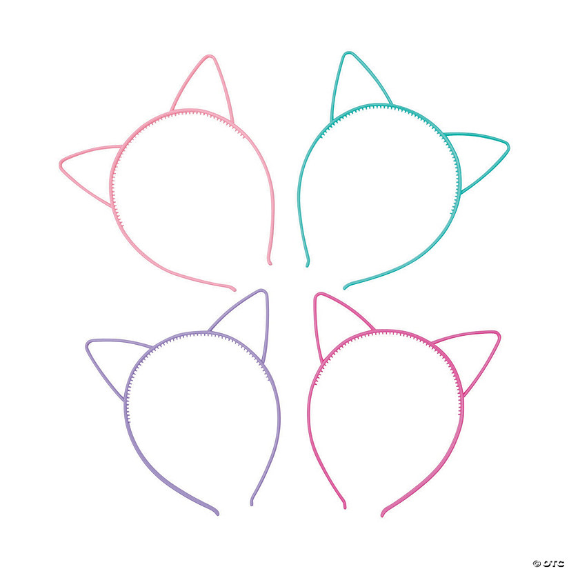 Cat Ears Headbands - 12 Pc. Image