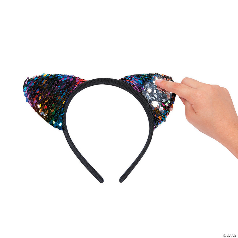 Cat Ears Reversible Sequin Headbands Oriental Trading