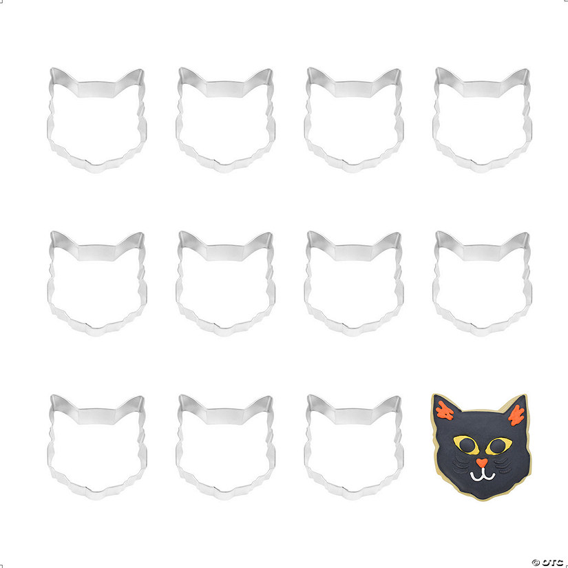 Cat Face 3.5" Cookie Cutters Image