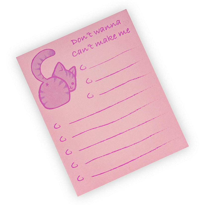 Cat-Themed Sticky Notes  Multi-Purpose Notepad Checklist  Adorable Kitty Bum Image