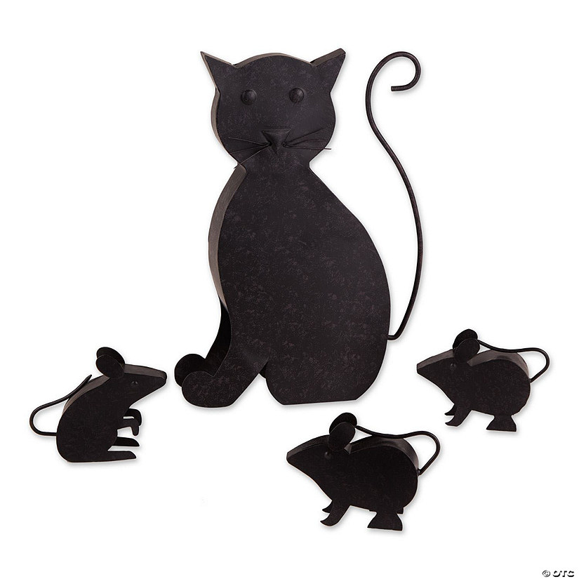 Cat With Mice Sculpture Image