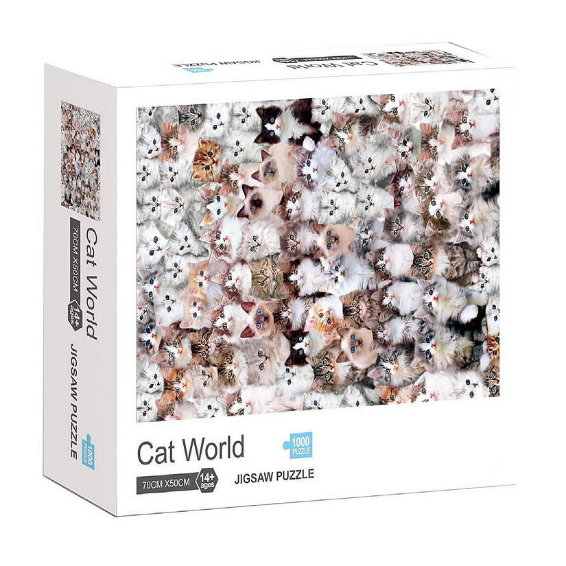 Cat World 1000 Piece Jigsaw Puzzle Image