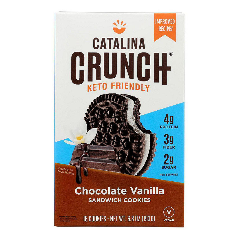 Catalina Crunch - Cookie Sandwich Chocolate Vanilla - Case of 6-6.8 OZ Image