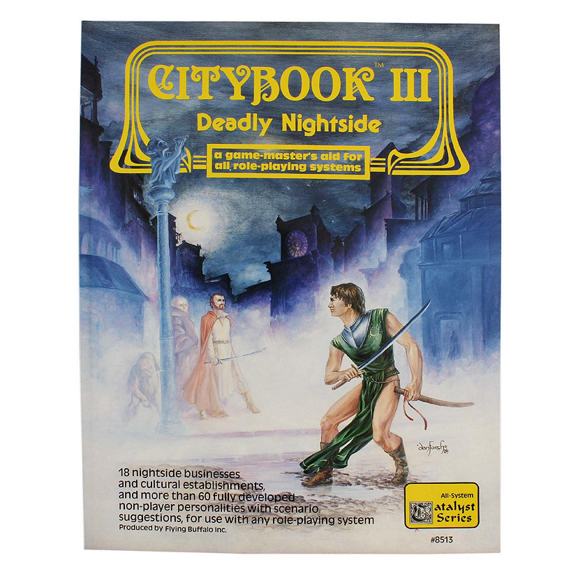 Catalyst: Citybook III: Deadly Nightside, Fantasy Role Playing Game Supplement Image