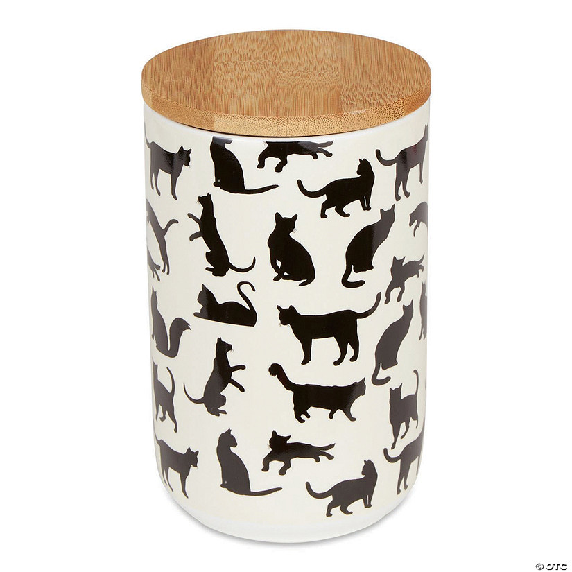 Cats Meow Ceramic Treat Canister Image
