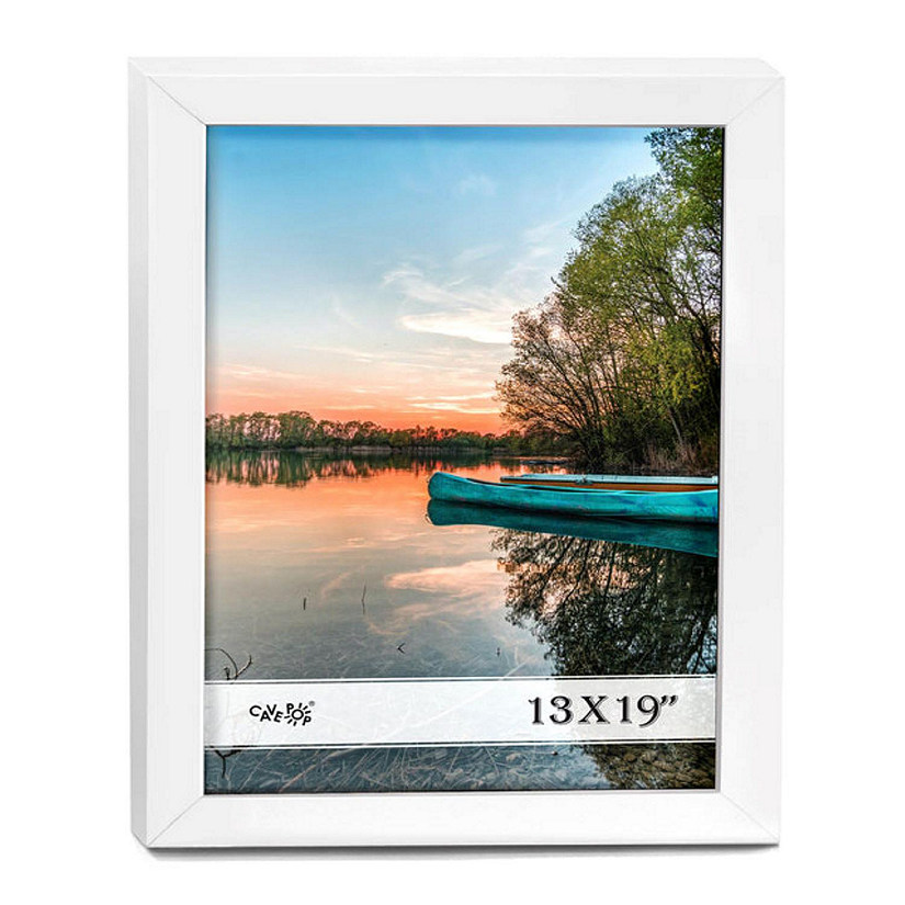 16x20 White Wood Picture Frame with Mat 11X 14