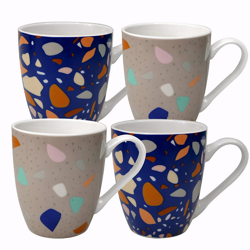 Cavepop Mosaic Coffee Mug Set of 4  12oz Image