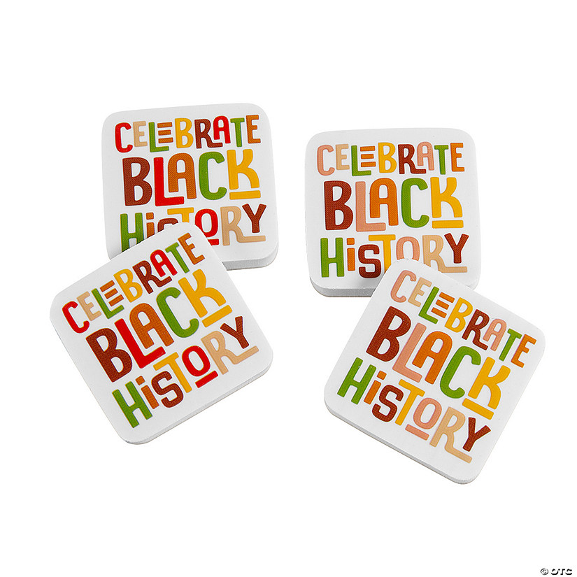Celebrate Black History Erasers - 24 Pc. Image