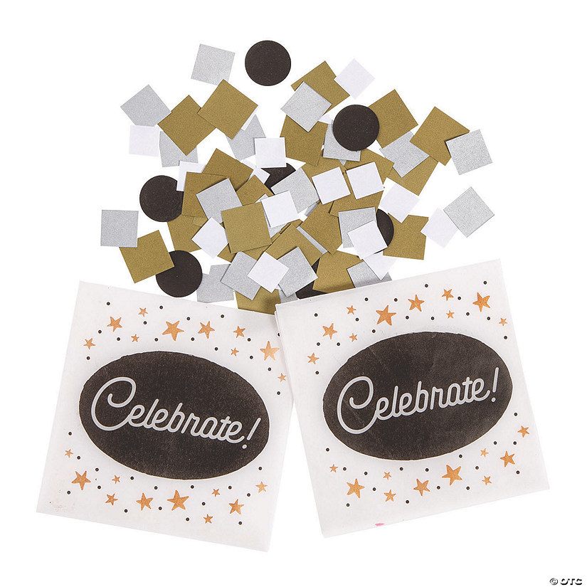 Celebrate Confetti Pouches - 12 Pc. Image