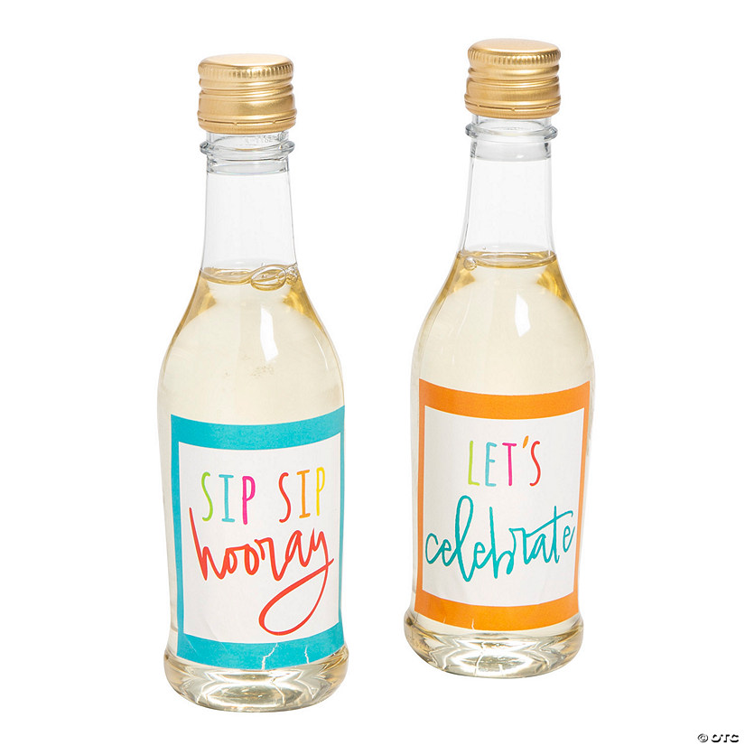 Celebrate Mini Wine Bottle Labels - 12 Pc. Image