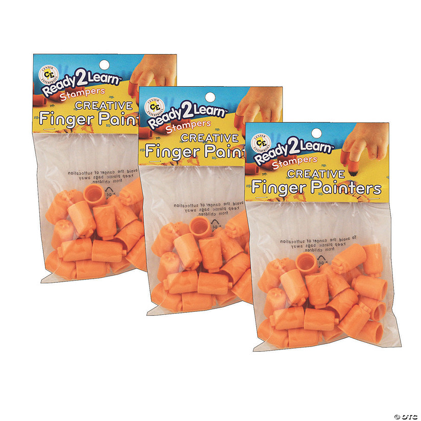 Center Enterprises&amp;#174; Ready2learn&amp;#8482; Finger Painter Stamps, 24 Per Pack, 3 Pack Image