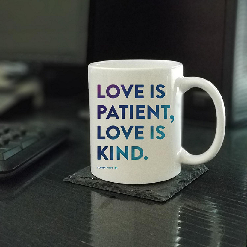 Ceramic Mug Bible Verse 1 Cor 13:4 Image