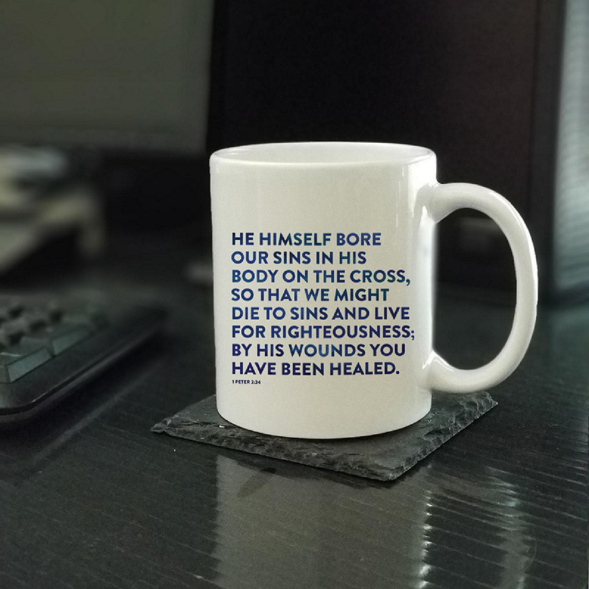 Ceramic Mug Bible Verse 1 Pet 2:24 Image