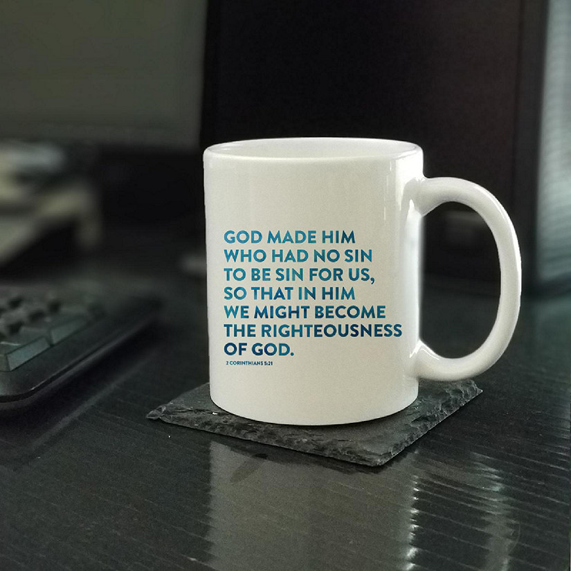 Ceramic Mug Bible Verse 2 Cor 5:21 Image