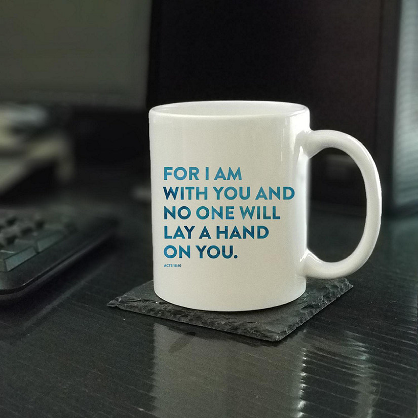 Ceramic Mug Bible Verse Acts 18:10 Image