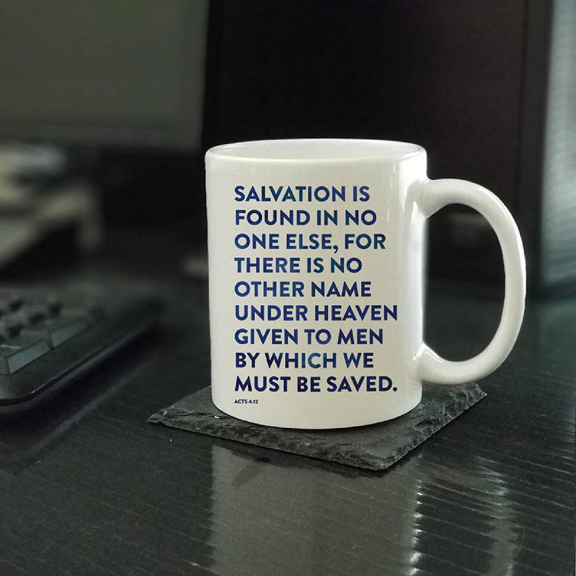 Ceramic Mug Bible Verse Acts 4:12 Image